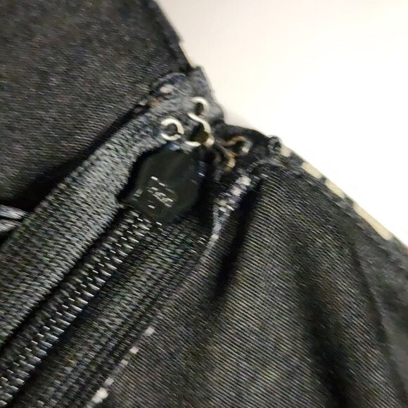 Ann Taylor Loft Dress Womens Size 2 Black Purple White Dots Sleeveless V Neck - Picture 8 of 8